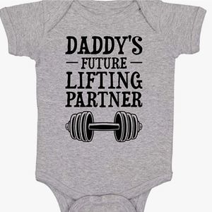 Daddy's future lifting partner Onesie